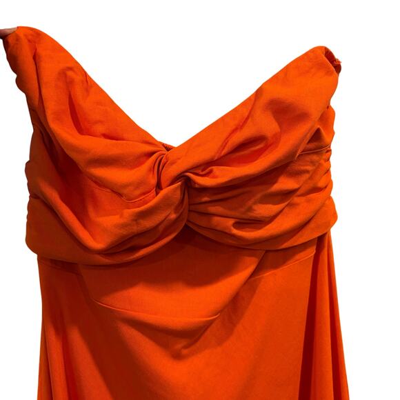 NWT FORTUNE ONE Orange Glowing & Going Maxi Dress, size XL - Picture 4 of 11
